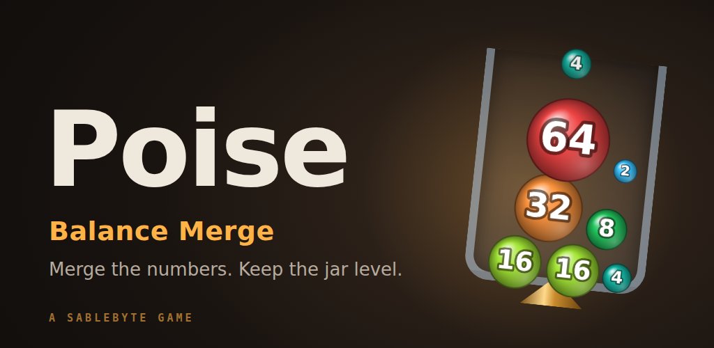 Poise: Balance Merge. Numbered balls in a glass jar that stands on a pivot.